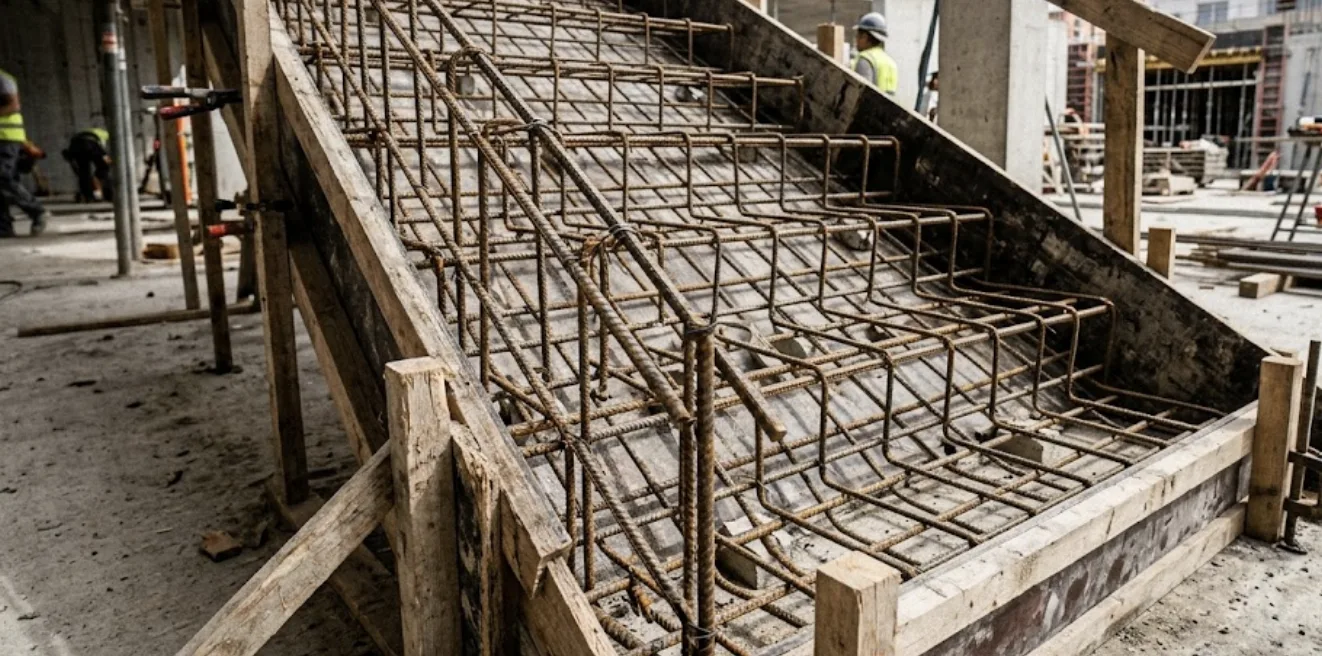 Ferraillage escalier béton : zones, aciers et méthode étape par étape